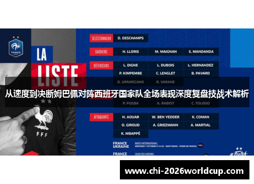 从速度到决断姆巴佩对阵西班牙国家队全场表现深度复盘技战术解析